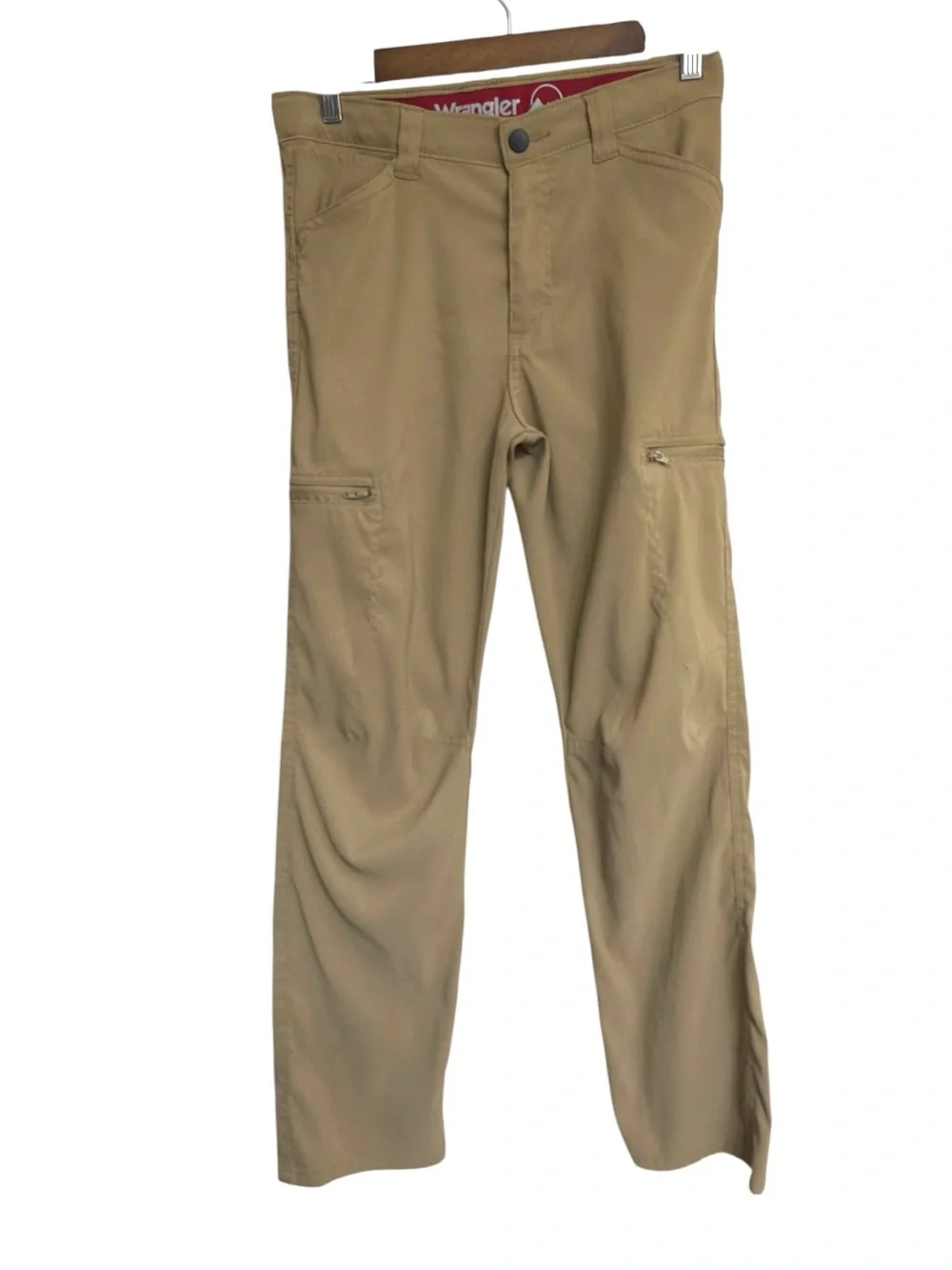 Wrangler Boy’s All Terrain UPF 50 Straight Leg Elmwood Khaki Cargo Pants EUC 16